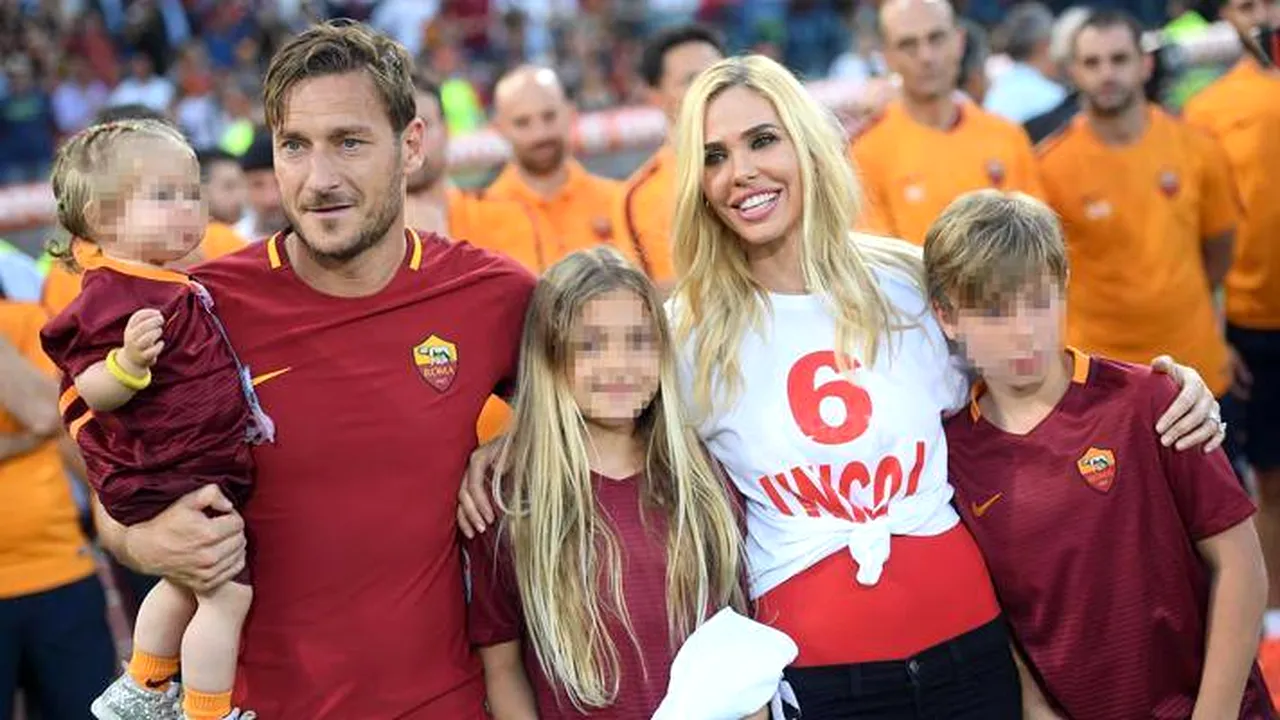 Zvonuri de divorţ între Francesco Totti şi Ilary Blasi. Cuplul are 3 copii