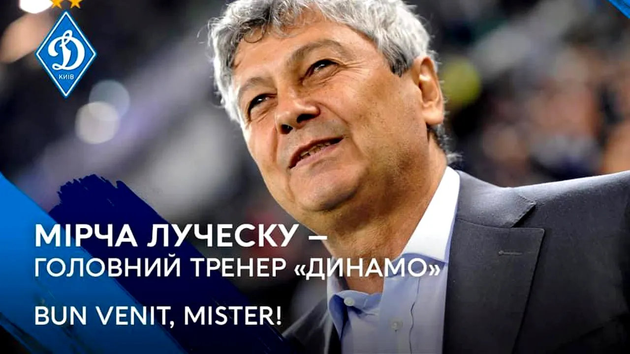 Mircea Lucescu a semnat cu Dynamo Kiev VIDEO