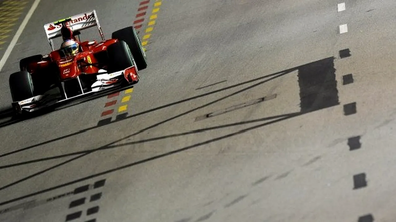 Fernando Alonso (Ferrari), în pole-position la Marele Premiu al statului Singapore