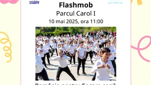 UNICEF România: Flashmob artistic susținut de 500 de copii în București