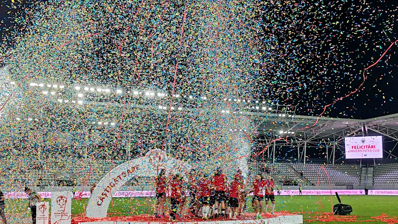 Universitatea Cluj a câştigat Cupa României la fotbal feminin