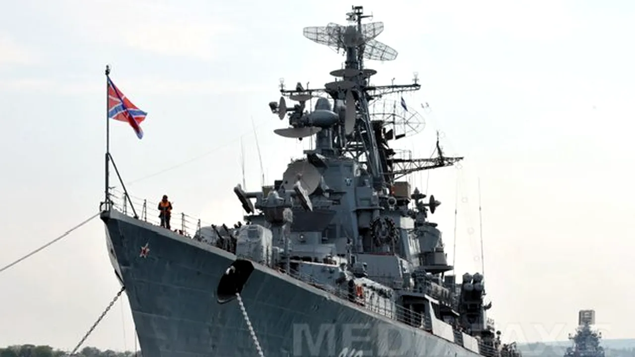 CRIZA DIN SIRIA: Un distrugător rus a traversat strâmtoarea Bosfor