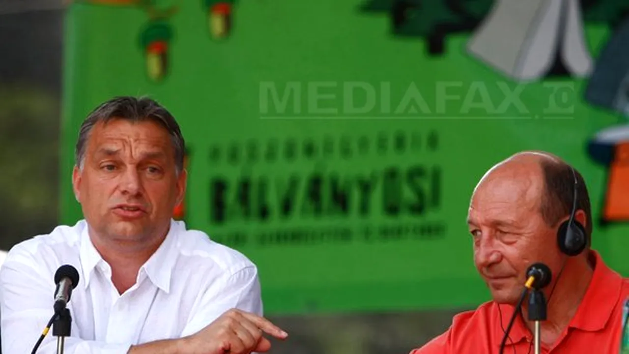 Orban: Boc, om cu calităţi extraordinare; Băsescu: Nu v-a spus Viktor că e bun şi premierul nostru?