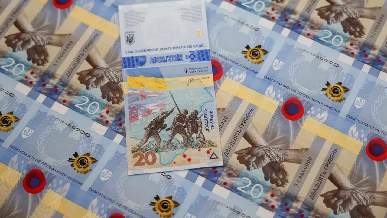 Ucraina lansează o nouă bancnotă care marchează împlinirea unui an de război