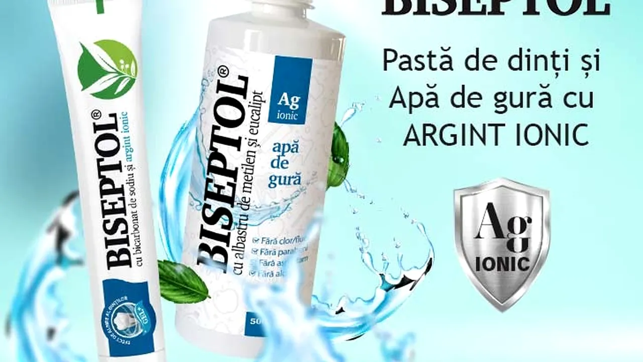Ai grijă de igiena orală cu Biseptol cu Argint Ionic!