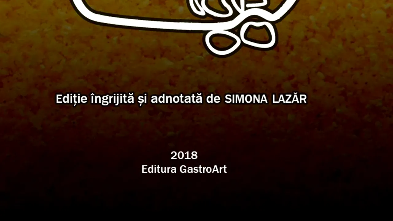 Carte de bucate din timpul lui Cuza, reeditată după 153 de ani
