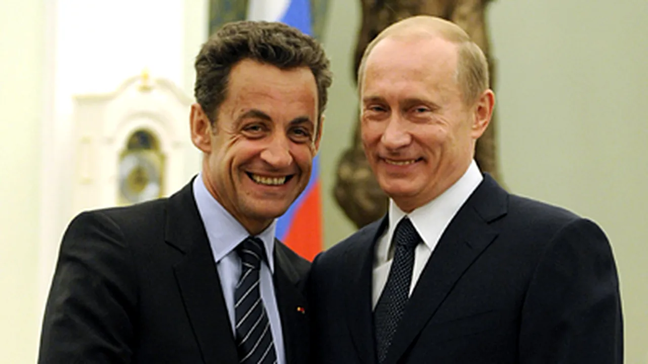 Putin şi Sarkozy, împreună la un antrenament de arte marţiale