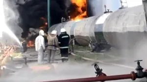 Patru morţi în urma incendiului de amploare de la un depozit de carburanţi din apropiere de Kiev - VIDEO