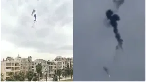 VIDEO. Elicopter militar, doborât în Siria în urma unui atac atribuit armatei turce. Cei doi piloţi au murit