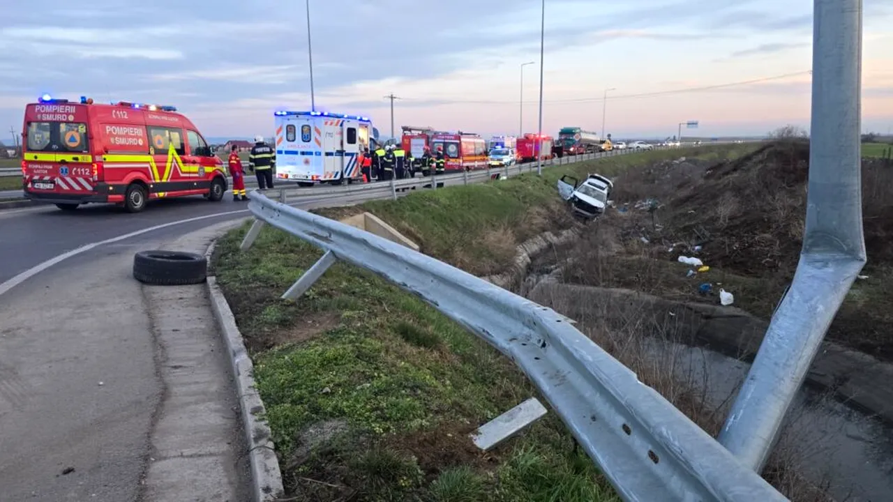 Doi răniți grav, încarcerați, în urma unui accident în apropiere de centura ocolitoare din Satu Mare