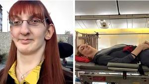Cea mai înaltă femeie din lume a zburat cu avionul pentru prima dată în viaţa ei