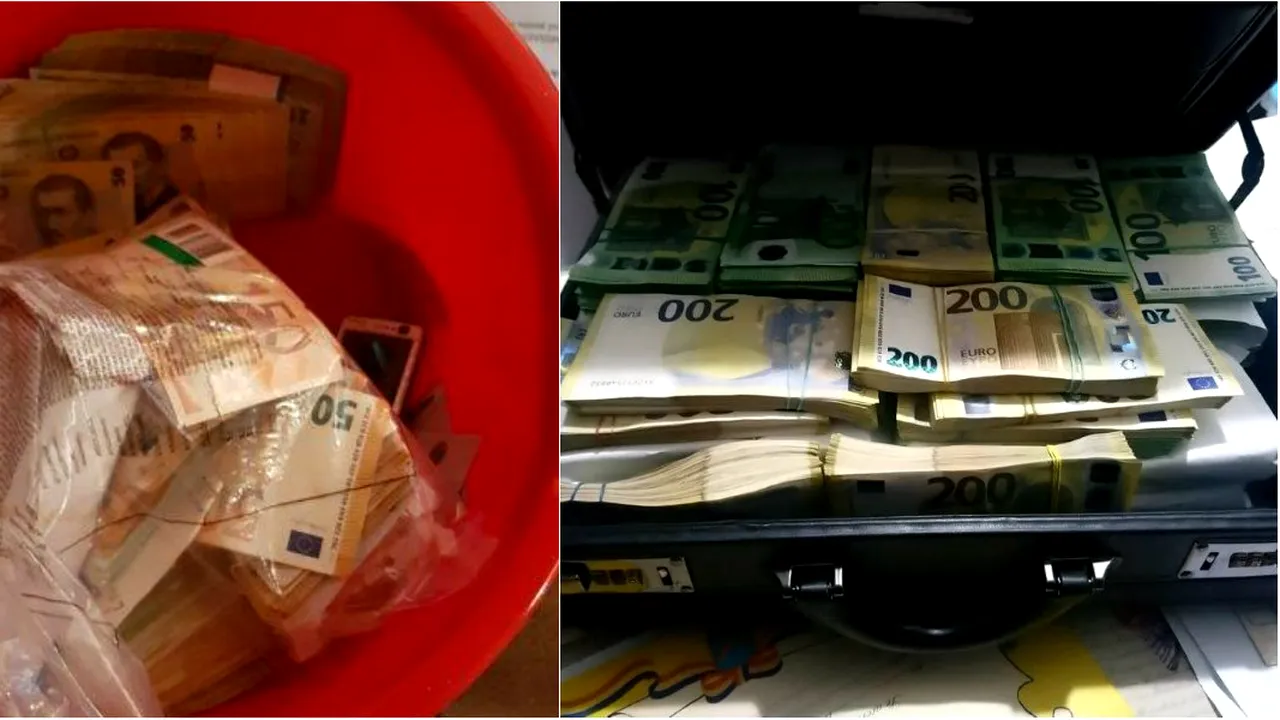 Percheziţiile la Serviciul Permise Suceava. Bani şi bunuri de peste 1.000.000 de euro, în genţi şi găleţi