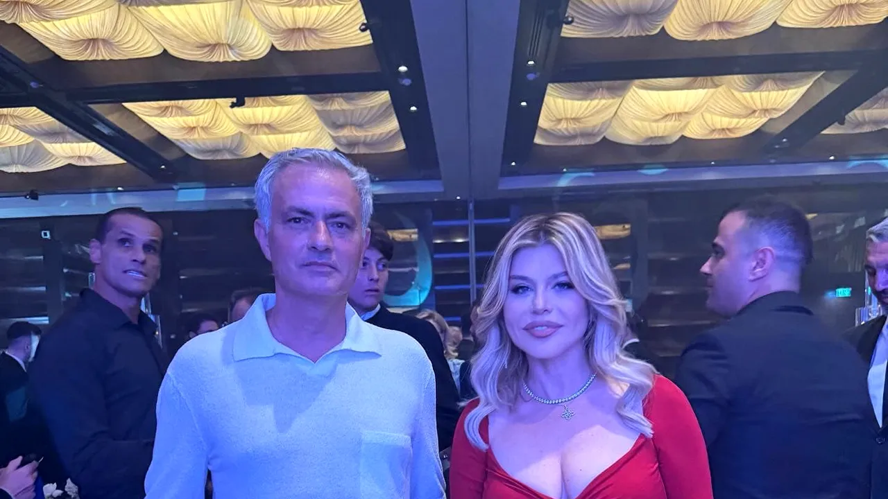 Loredana Groza i-a făcut marcaj lui Jose Mourinho la dineul oficial al Generaţiei de Aur