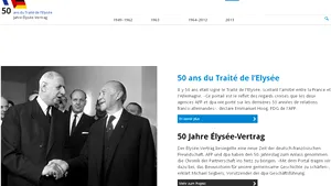 AFP şi DPA au lansat un site dedicat împlinirii a 50 de ani de la Tratatul de la Elysée