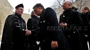 Premierul Ungariei participă la înmormântarea tatălui europarlamentarului Tokes Laszlo, la Cluj-Napoca - FOTO