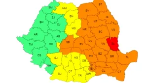 Judeţul Galaţi intră sub avertizare Cod Roşu de ploi torenţiale