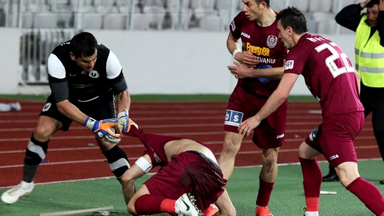 CFR Cluj solicită câştigarea meciului cu U Cluj la masa verde