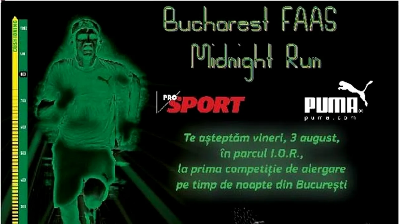 Primul concurs de alergare pe timp de noapte în Bucureşti, organizat de ProSport