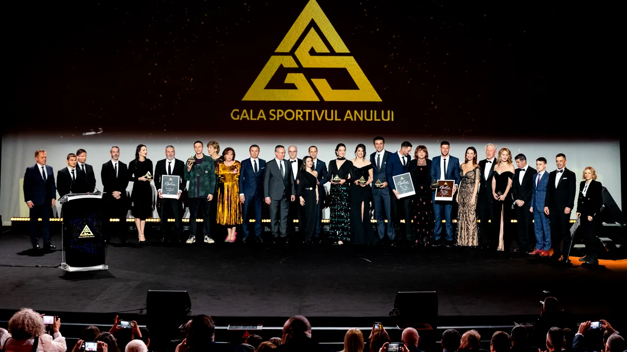 Gala Sportivul Anului şi-a desemnat câştigătorii. Cei mai buni sportivi ai anului 2022 au fost distinşi cu trofee de Ministerul Sportului
