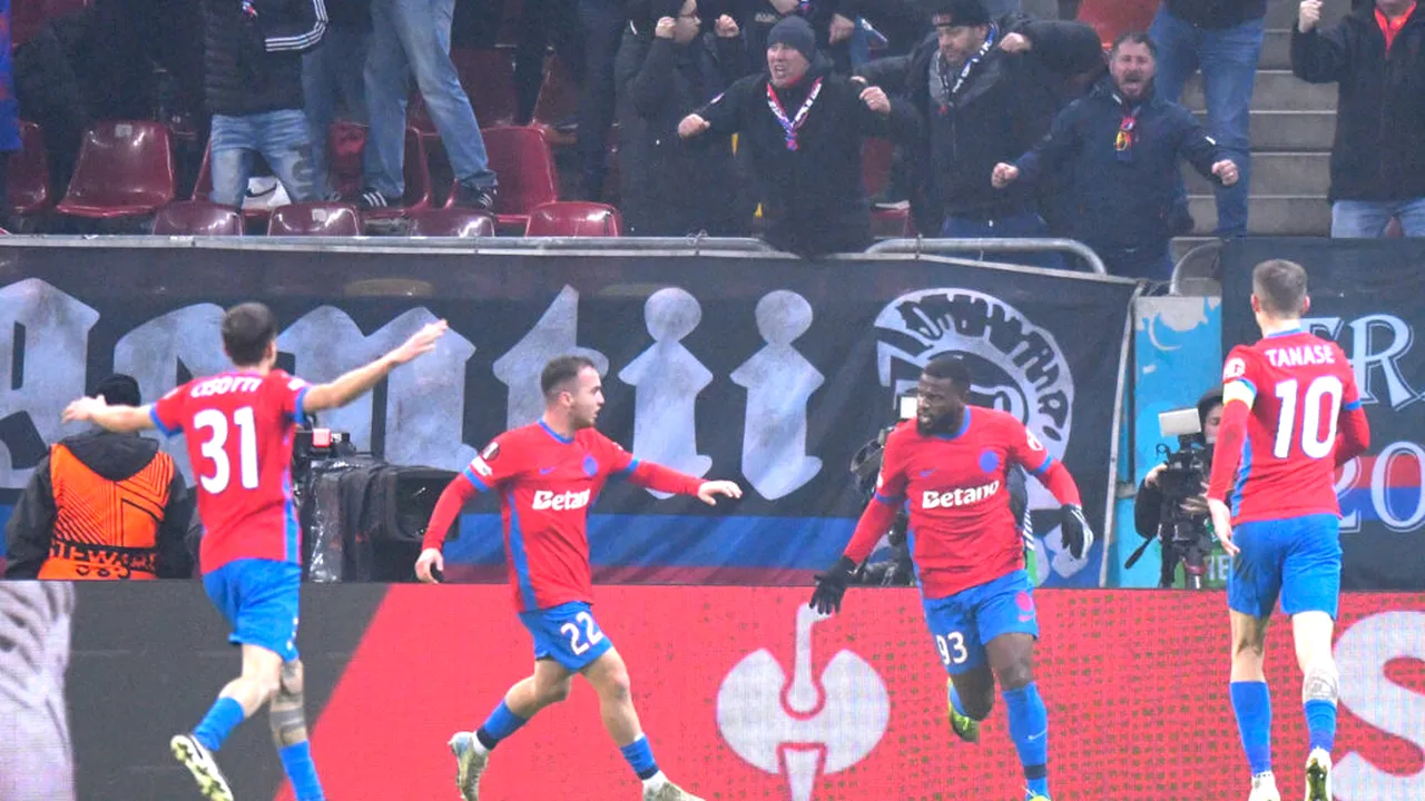 Revenirea FCSB în meciul cu Feyenoord, desemnată de UEFA „Performanța etapei” în Europa League