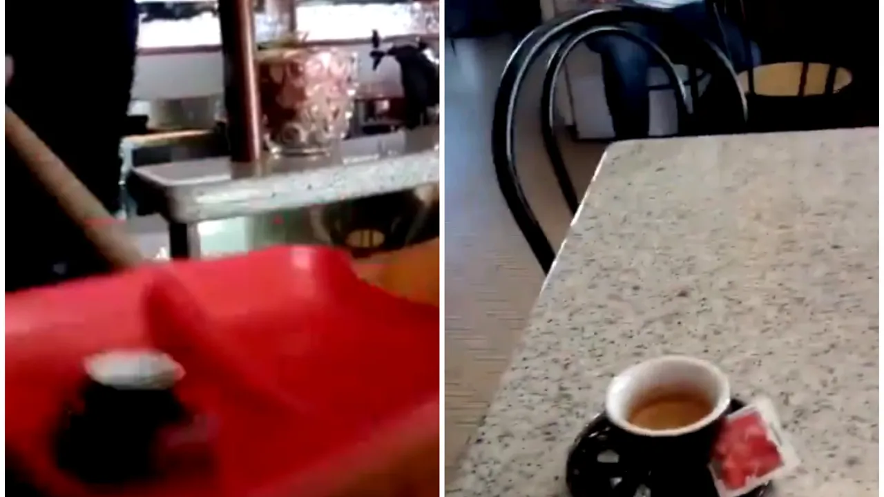 VIDEO | Cafea de „carantină”. Italienii nu îşi pierd simţul umorului nici în plină pandemie