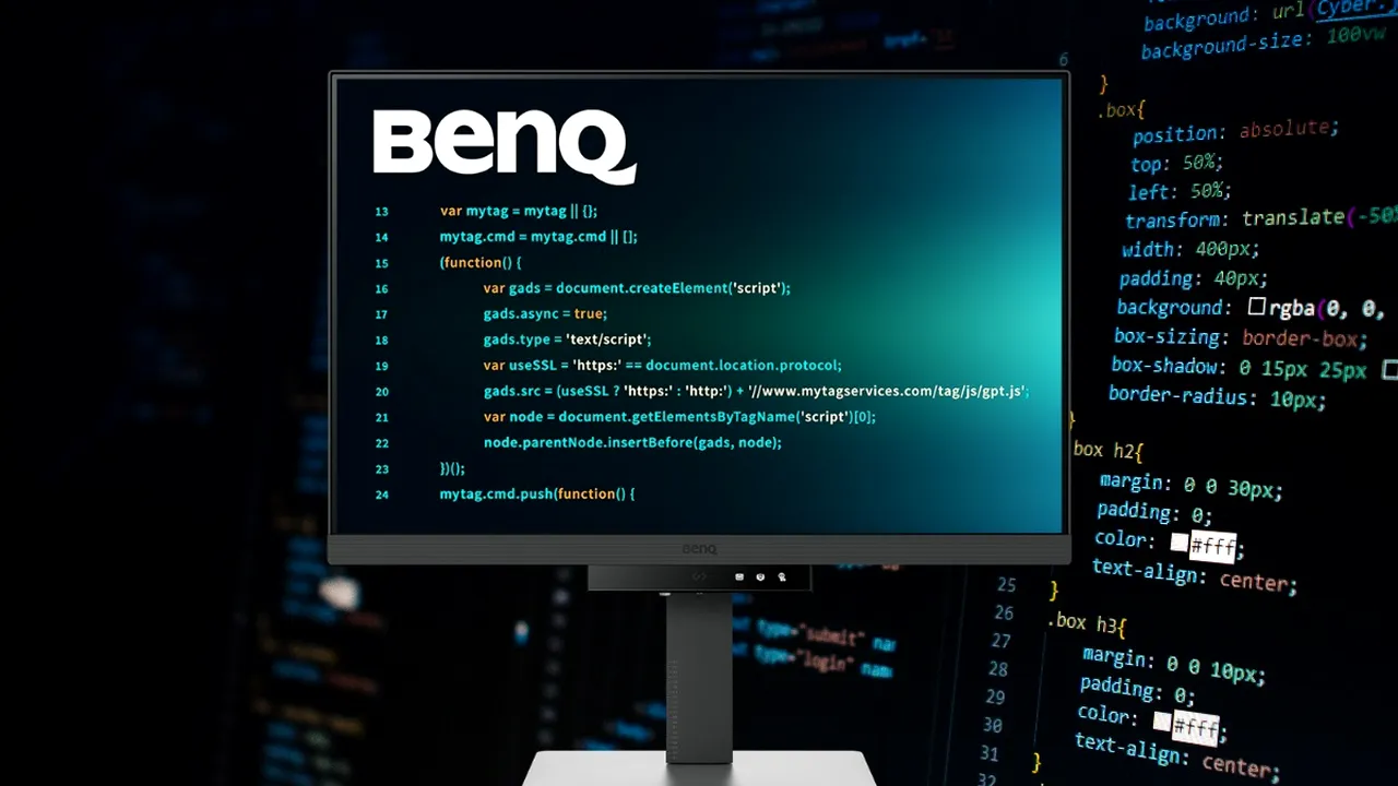 BenQ lansează primul monitor pentru programare din lume