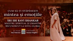 Sri Sri Ravi Shankar aduce înțelepciunea echilibrului interior la București: o seară dedicată stăpânirii minții și emoțiilor la Sala Palatului