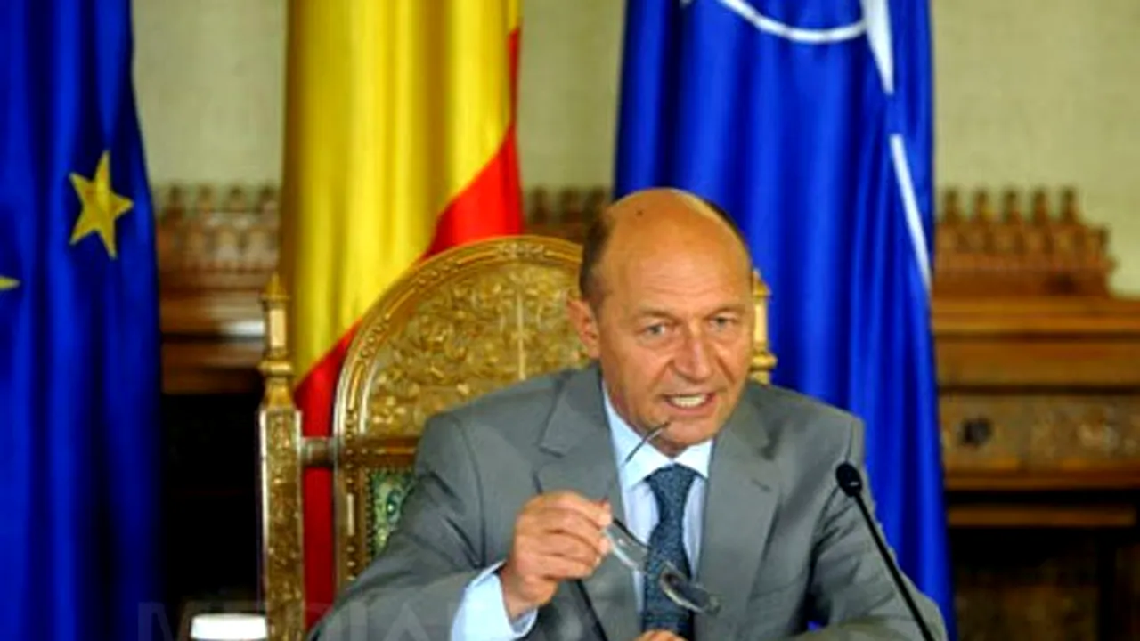 Preşedintele Traian Băsescu susţine la ora 17:00 o conferinţă de presă