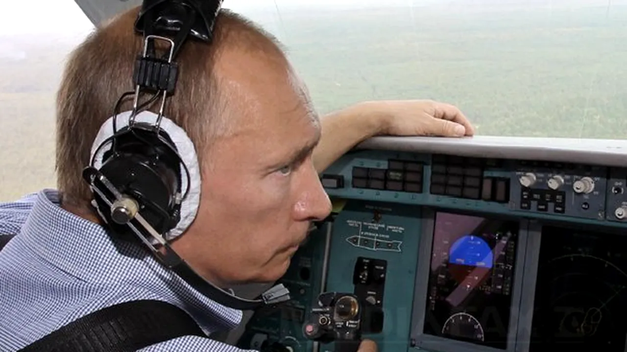 Vladimir Putin, copilot într-un avion folosit la stingerea incendiilor