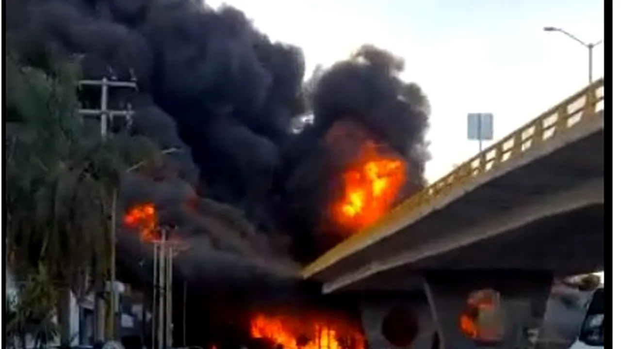 VIDEO O mie de persoane au fost evacuate din cauza unui accident auto
