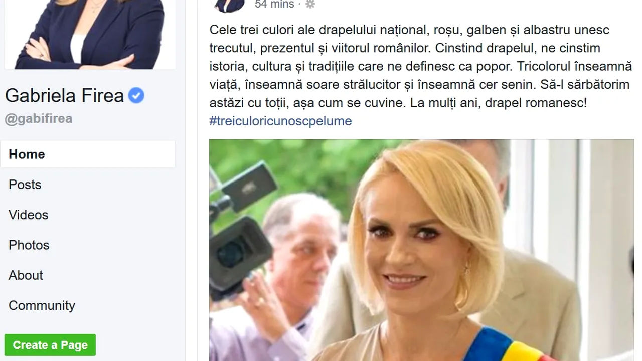 Ziua Drapelului | Mesaje patriotice transmise de politicieni. Gabriela Firea: Trei culori cunosc pe lume/ Premierul Dăncilă: Tricolorul este mândria noastră / Restricţii de circulaţie în Capitală