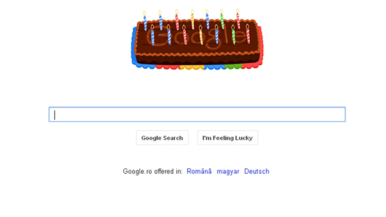 GOOGLE împlineşte 14 ani. Motorul de căutare şi-a schimbat logoul pentru aniversare