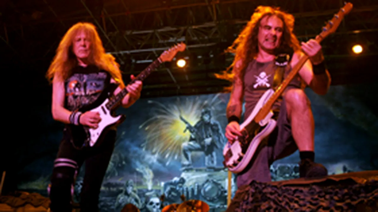 Lauren Harris şi Trooper, în deschiderea concertului Iron Maiden de la Bucureşti