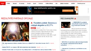 www.mediafax.ro – record de trafic în ziua alegerii preşedintelui