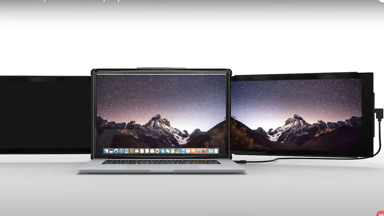 Extensii pentru monitorul laptopului de la Mobile Pixel. Dacă nu-ţi ajunge ecranul, mai poţi pune unul, sau două