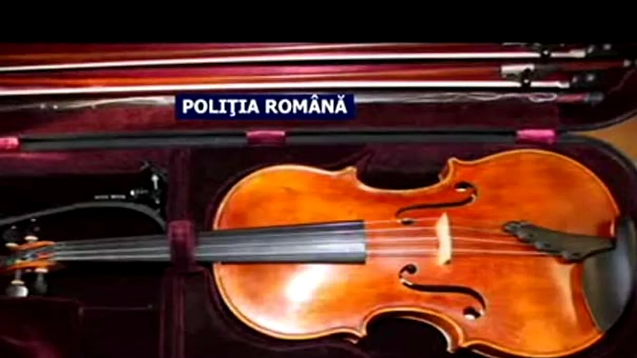 O violă furată dintr-o universitate din Austria a fost recuperată de Poliţia română - VIDEO