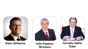 ANALIZĂ Mediafax Monitorizare: Prezidenţiabilii Iohannis, Tăriceanu şi Corneliu Vadim Tudor au crescut ca mediatizare - INFOGRAFIC