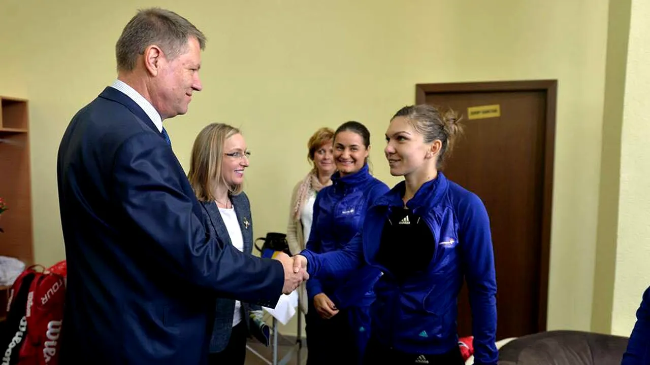 Halep: Mult respect pentru gestul domnului preşedinte de a fi prezent la Galaţi