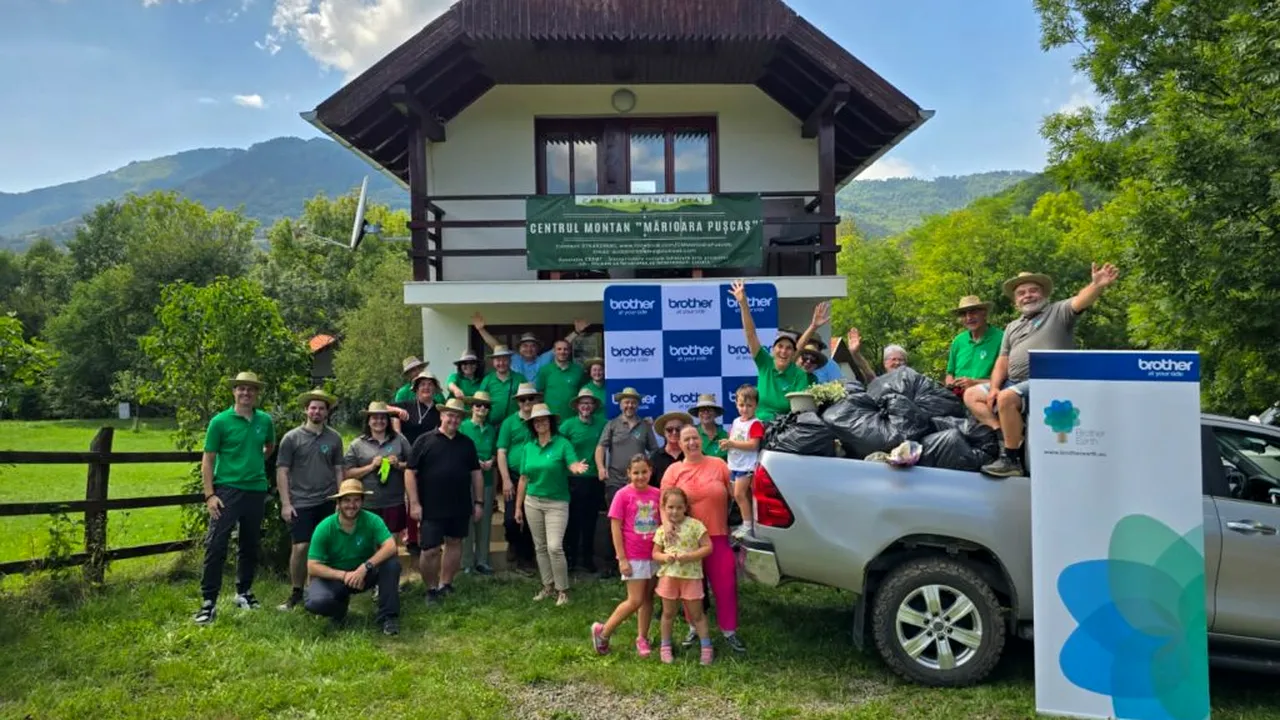 Brother România continuă tradiția acțiunilor de igienizare la Rimetea, alături de partenerii săi