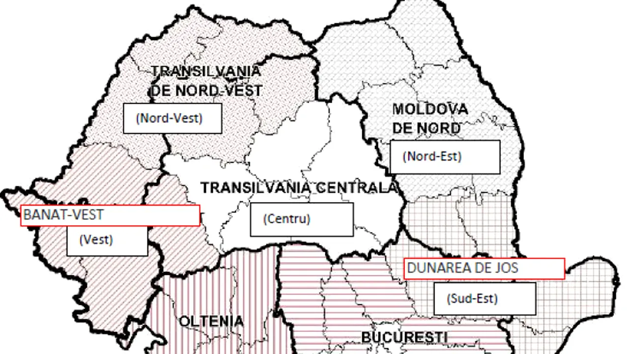 România ar putea fi ÎMPĂRŢITĂ în şapte sau opt regiuni. Care sunt acestea