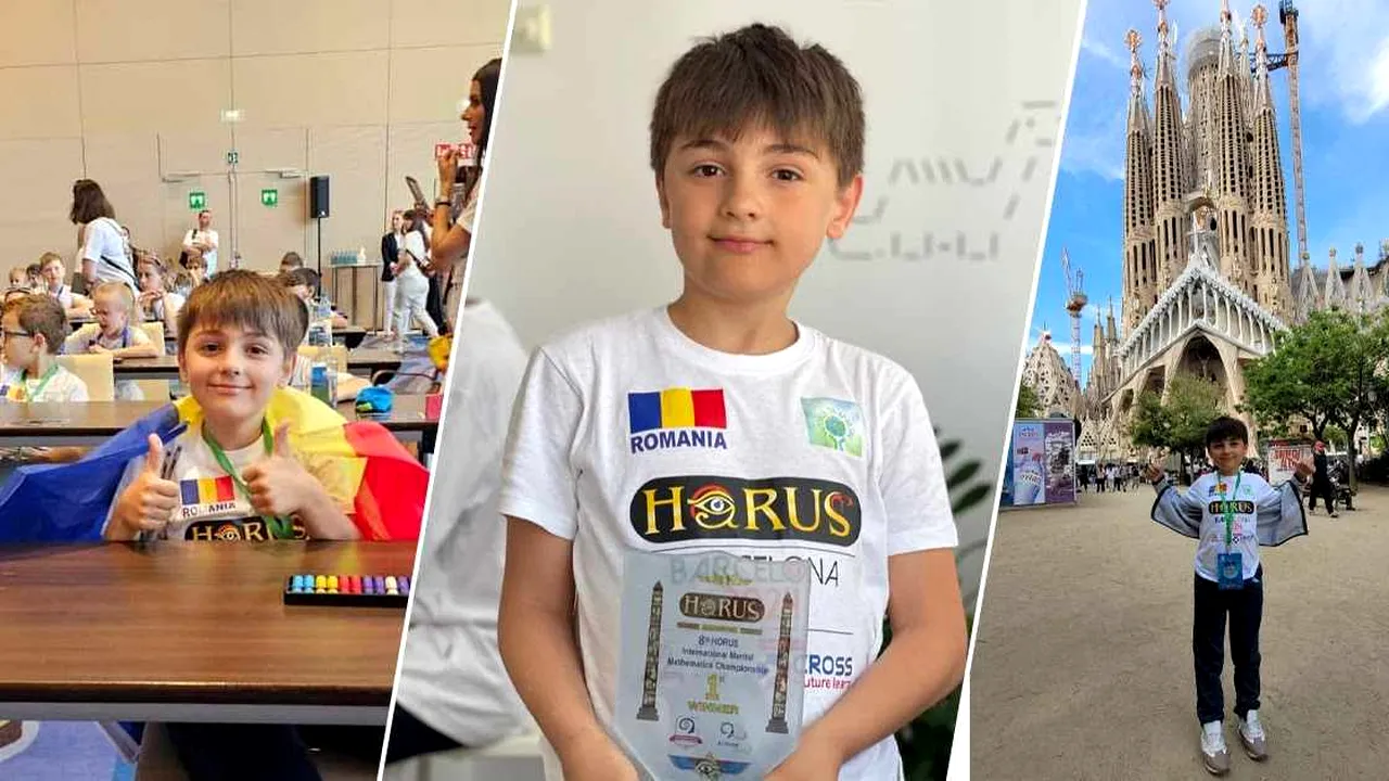 Karlos Tănăsucă, micul geniu al calculelor, a fost părăsit de mamă la doi ani. Puştiul de 10 ani rezolvă un exerciţiu format din 70 de termeni în doar 0,5 secunde