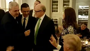 GALERIE FOTO Liviu Dragnea şi Sorin Grindeanu, poze în apropierea lui Donald Trump: Am participat la o cină în format restrâns 
