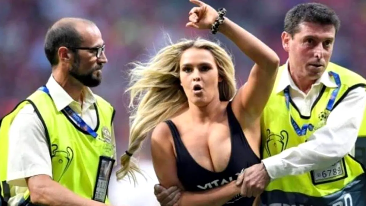 Kinsey Wolanski, blonda care a invadat finala Ligii Campionilor, a fost AMENDATĂ/ Cum se compară suma cu profitul pe care l-a adus site-ului Vitaly Uncensored | VIDEO