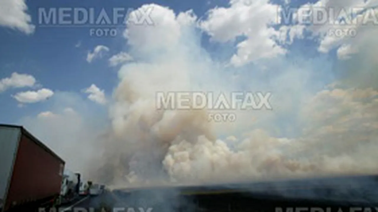 Incendiu în sudul localităţii Medgidia sesizat de Ministrul de Interne