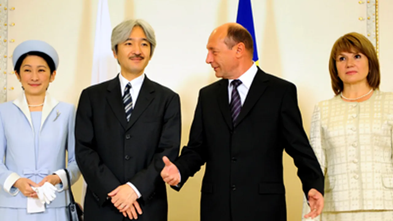 Prinţul Akishino al Japoniei şi Prinţesa Kiko, primiţi la Cotroceni