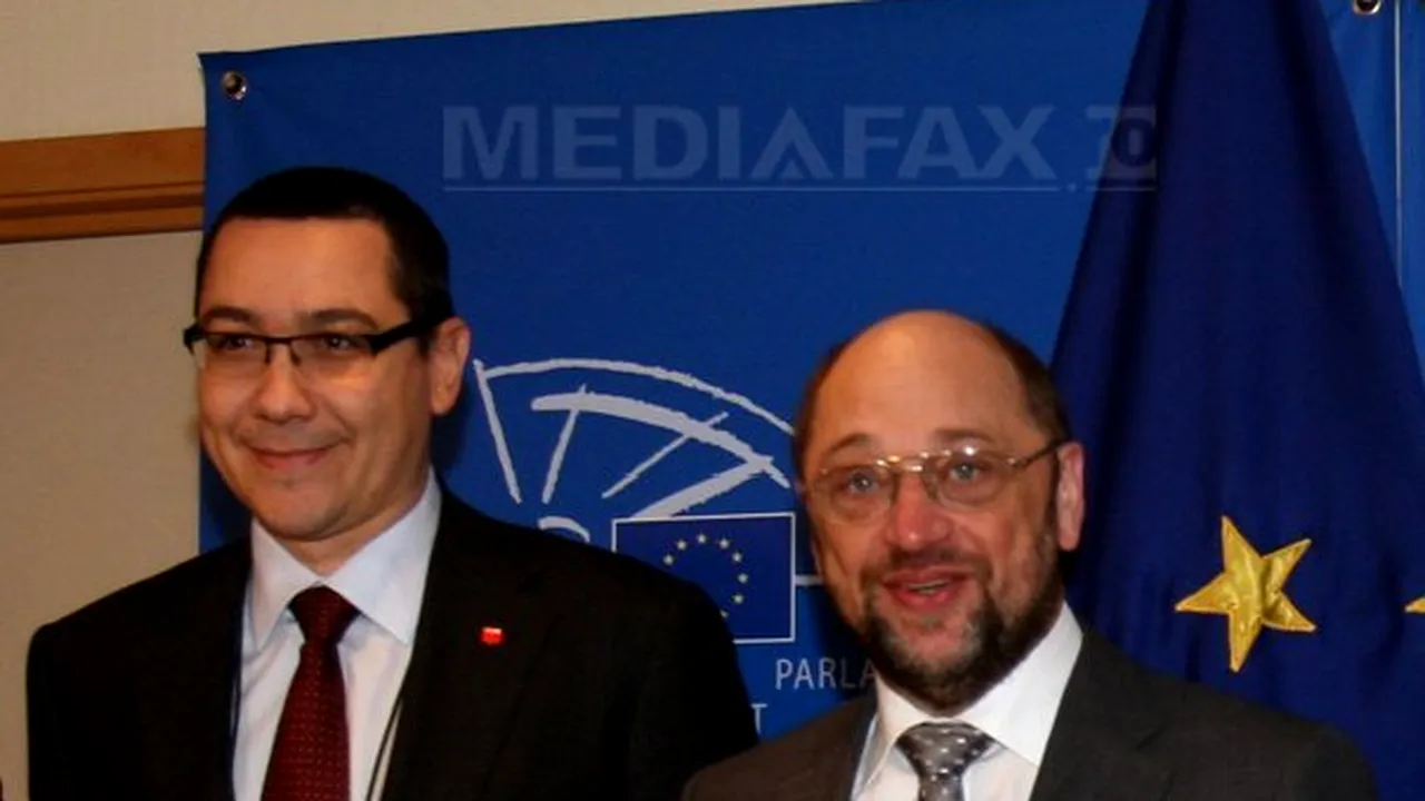 Ponta: Referendumul va fi organizat conform deciziei Curţii Constituţionale. Martin Schulz: Valorile UE trebuie respectate de toţi