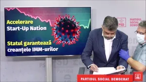 Marcel Ciolacu a leşinat în timpul conferinţei în care prezenta programul PSD de relansare a economiei. VIDEO