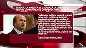 DECLARAŢIA ZILEI | Toader: La minister se lucrează la un proiect pentru conferirea de compensaţii materiale deţinuţilor 