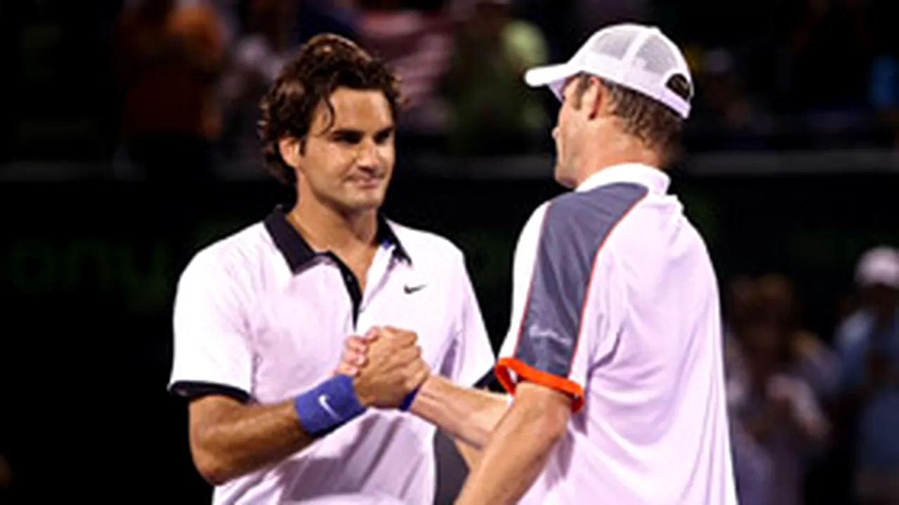 Federer a fost eliminat de Roddick în sferturi la Miami
