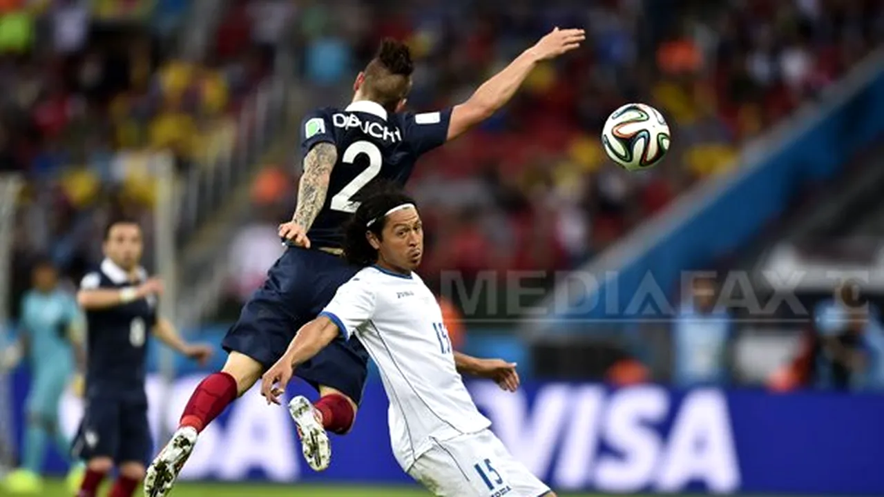 CUPA MONDIALĂ de fotbal: Franţa a învins Honduras, scor 3-0, în grupa E